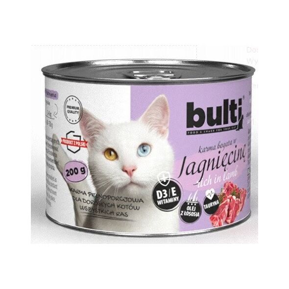 BULTI mielonka bogata w jagnięcinę dla kota 200g