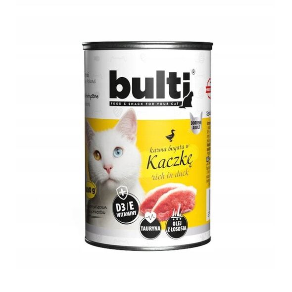 BULTI mielonka bogata w kaczkę dla kota 400g