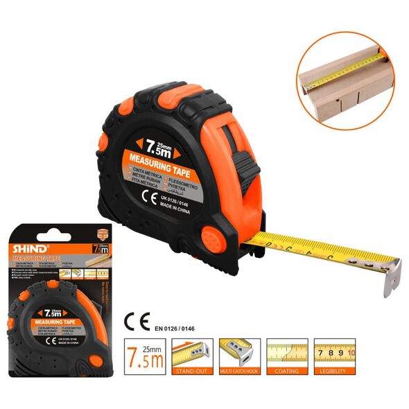 Shind Επταμετρο Με Στοπ 7,5x25mm (SHI-94515) (SHI94515) έως 12 άτοκες Δόσεις