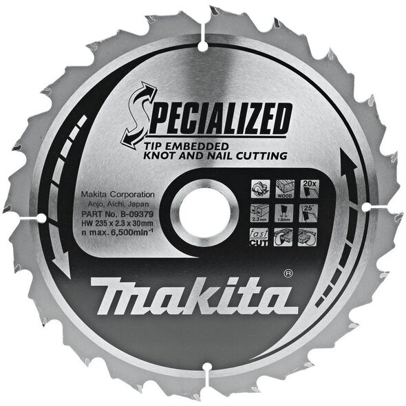 Makita MAKITA PIŁA TARCZOWA  235x30x20Z SPECIALIZED