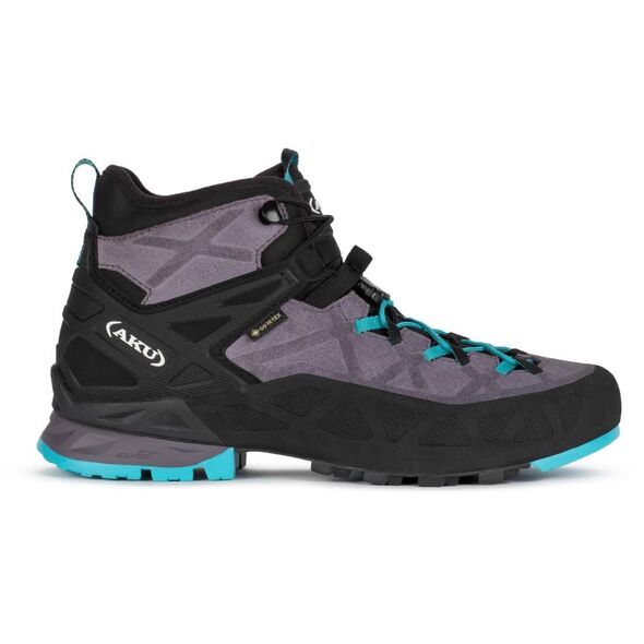 Γυναικεία παπούτσια πεζοπορίας Aku W'S ROCK DFS MID GTX, γκρι/ τιρκουάζ, 37