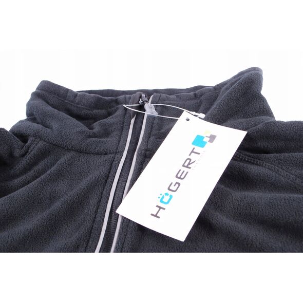 Φούτερ fleece GTV Hoegert HT5K374-M EDER με φερμουάρ 3/4 μαύρο M