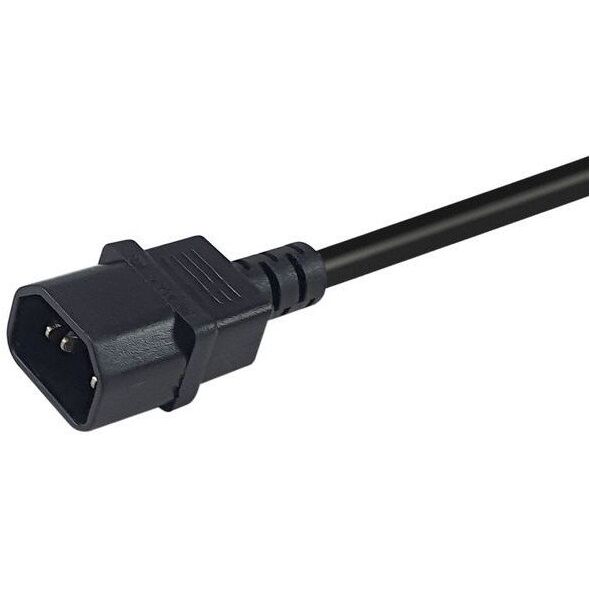 Equip Netzkabel Anschl. C14 -> CEE7/3 0.25m schwarz