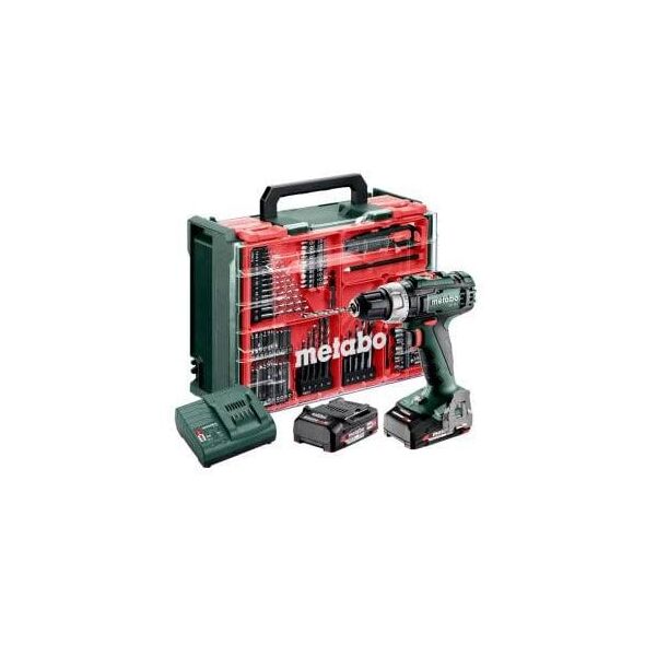METABO.SCREWDRIVER UD.SB 18 SET 2x2.0Ah +74 ACC CASE