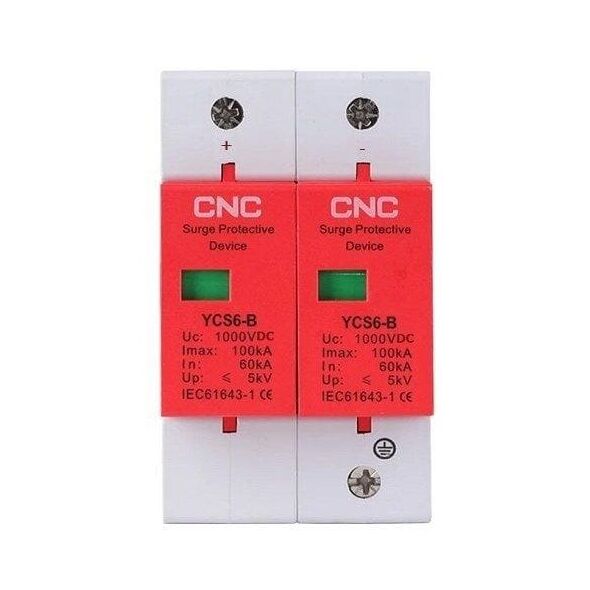 CNC CNC DC περιοριστής υπέρτασης, 2P, κατηγορία B, 60-1000kA, 1000VDC 13784120 6942108715124