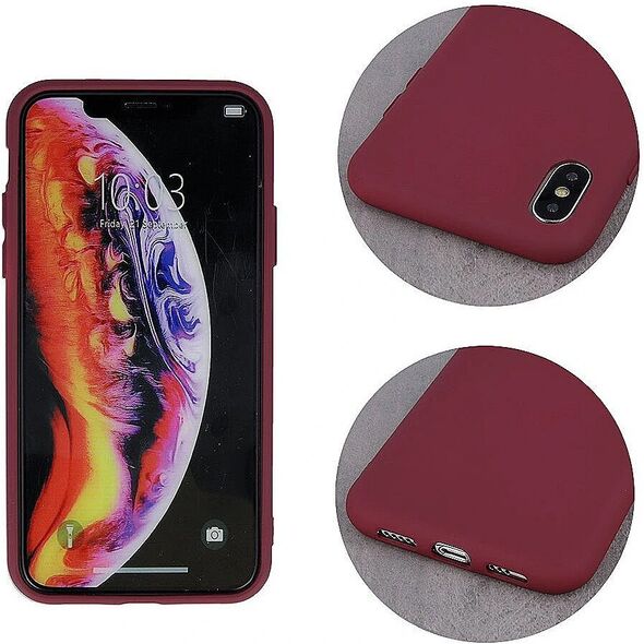 Mocco Liquid Silicone Case for Samsung Galaxy A42 5G Burgundy