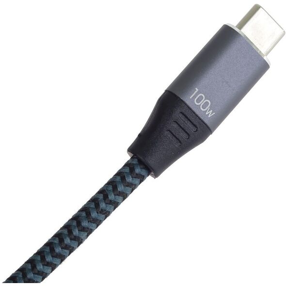 Καλώδιο φόρτισης USB-C PremiumCord, 2xUSB-C σε USB-C, 100W, 1m, μαύρο