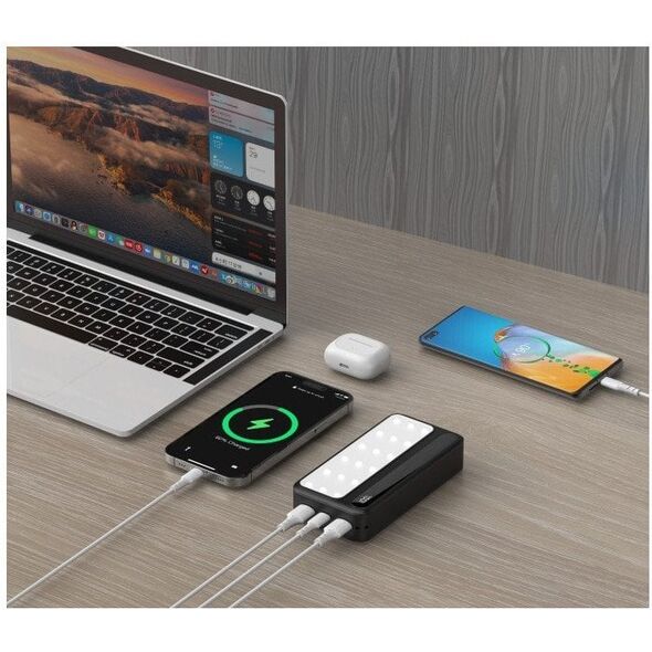 rebeltec Powerbank P20 LCDPD LAMP 20 000mAh, zintegrowana lampa LED z funkcją latarki