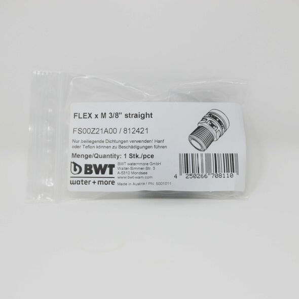 BWT - W+M Flex ευθύς σύνδεσμος 3/8