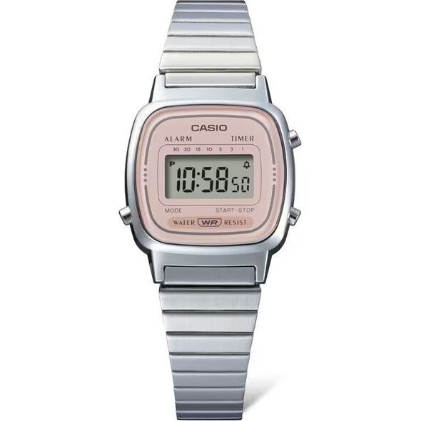 Zegarek Casio Zegarek damski Casio LA670WEA-4A2EF srebrny