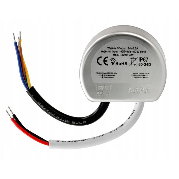 ZASILACZ IMPULSOWY 24V/2.5A-TP MW POWER