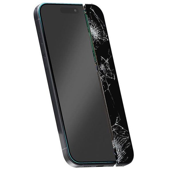 SZKŁO HYBRYDOWE NA EKRAN DO IPHONE 16 PRO, Crong, Ochronne na Wyświetlacz