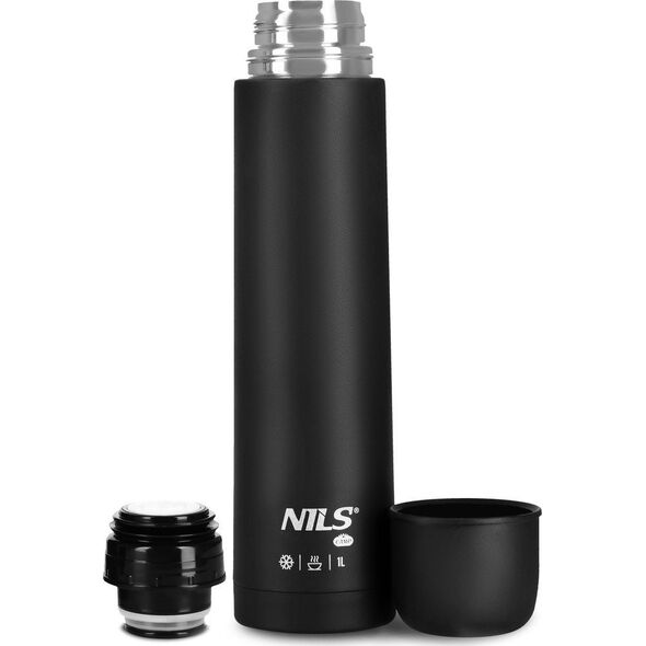 NC3804 TERMOS TURYSTYCZNY 1000 ML CZARNY NILS CAMP