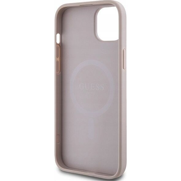 Guess Oryginalne Etui GUESS Hardcase GUHMP14SG4GFRP do iPhone 14 (Kompatybilny z Magsafe / 4G Ring classic logo / różowy)