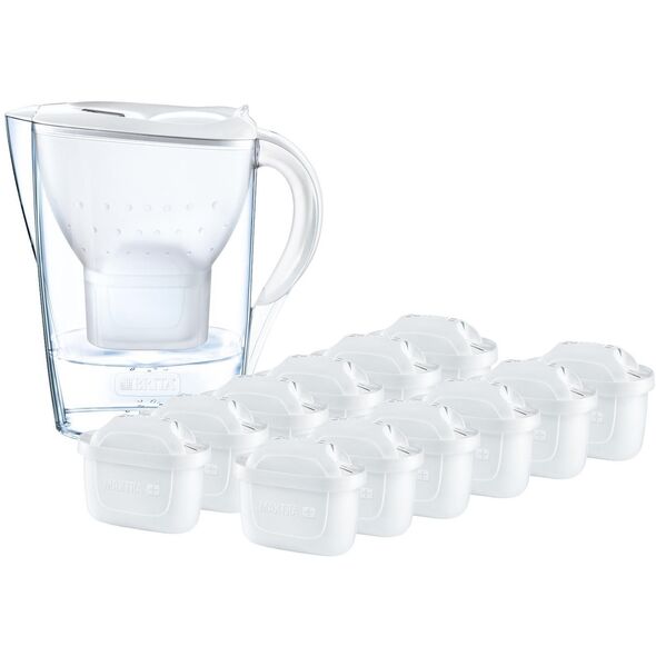 Brita 1026229, Pitcher water filter, 2.4 L, Transparent, White