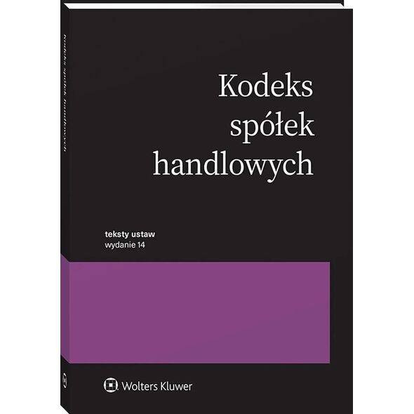 Kodeks spółek handlowych. Przepisy w.14
