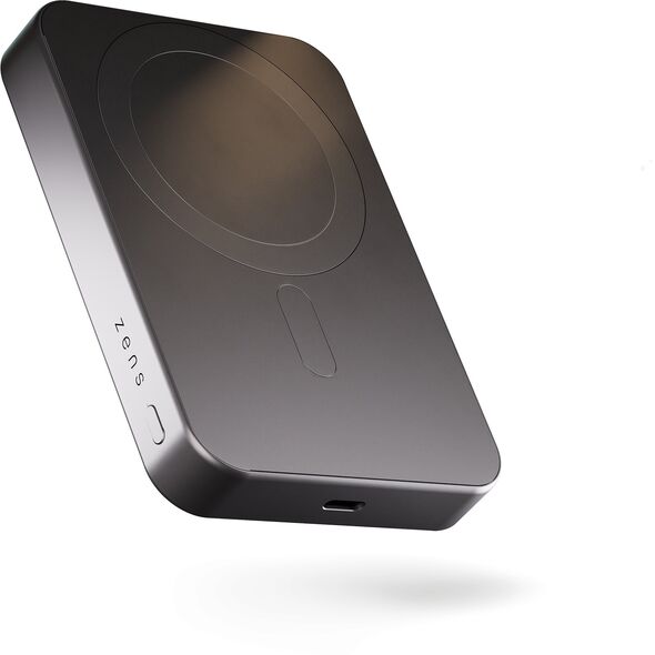 ZENS Slim Qi2 Aluminium Powerbank - magnetyczny powerbank 10000 mAh kompatybilny z MagSafe i Qi2 (black)
