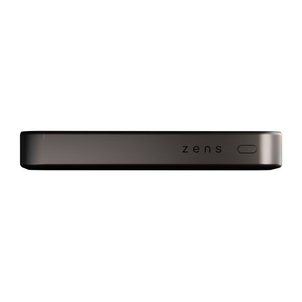 ZENS Slim Qi2 Aluminium Powerbank - magnetyczny powerbank 10000 mAh kompatybilny z MagSafe i Qi2 (black)