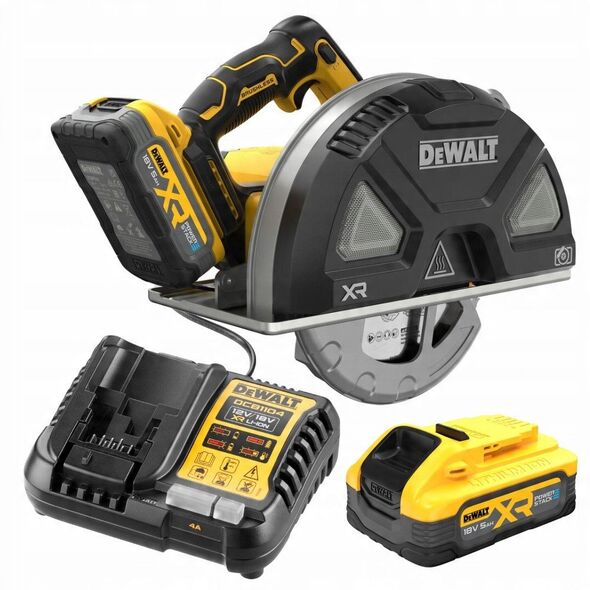 DEWALT PILARKA TAR. DO METALU 18V DCS383H2-QW 184/67mm 2x5,0Ah PS