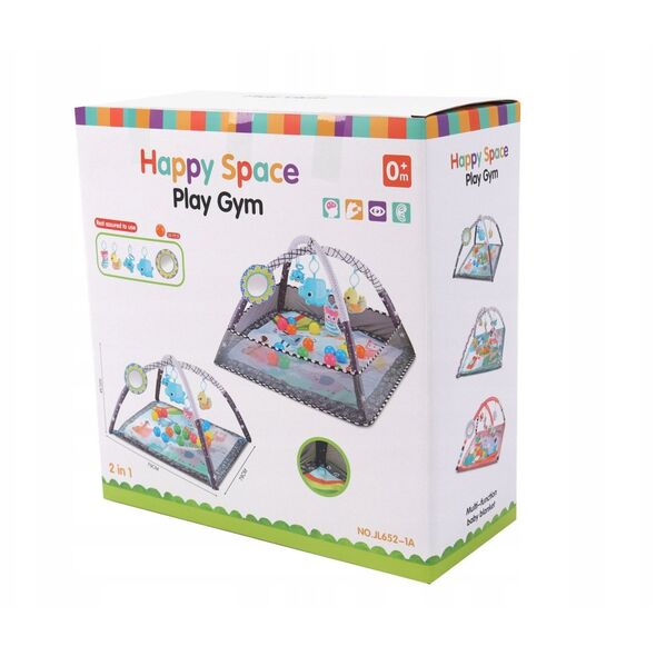 TinyMini JL652-1A Mata edukacyjna 2w1 Kojec z Piłeczkami