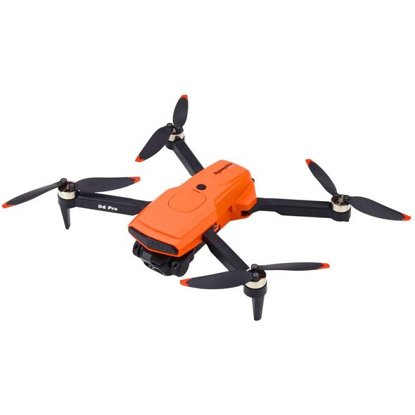 Dron D6 PRO Podwójna Kamera HD Światła LED Pomarańczowy