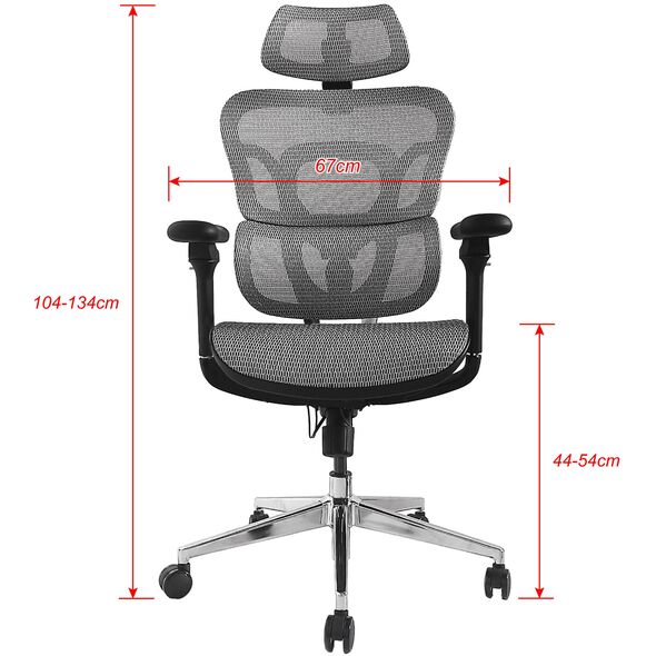 Equip Ergonomischer Bürostuhl mit Kopf und Armstützen     gr lite Retail