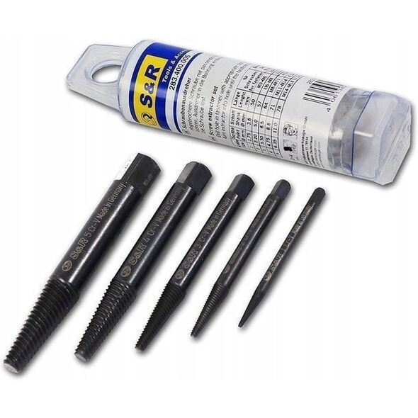 Screw extractor set 5pcs. SR 283400005