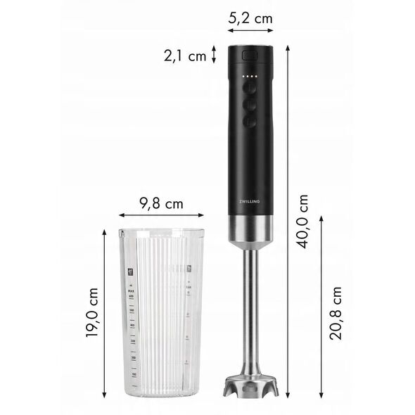 Zwilling XTEND Kabelloser Stabmixer, ohne Akku