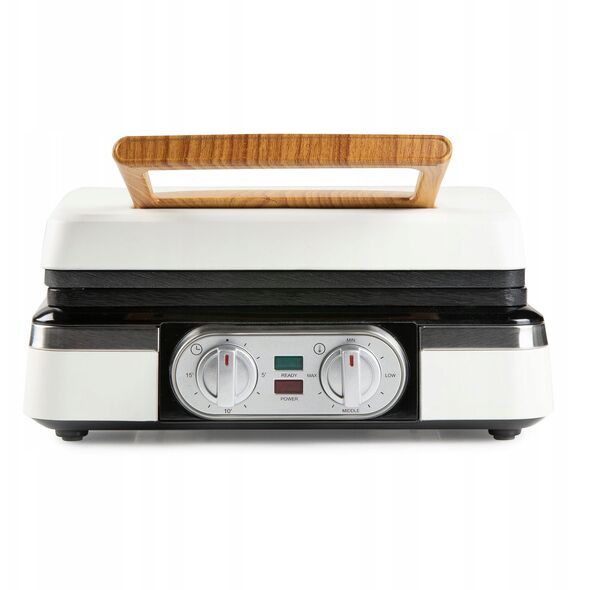 DOMO DO9280W Gofrownica, 1520W, 2 duże gofry, regulacja temperatury, biała