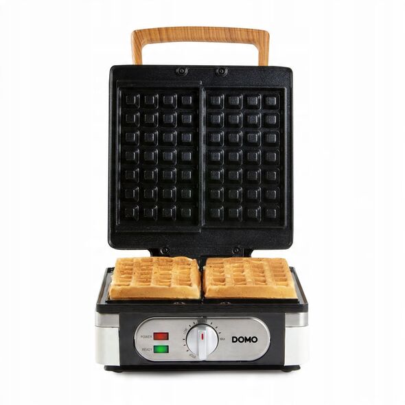DOMO DO9274W Gofrownica, 1400W, 2 duże gofry, regulacja temperatury