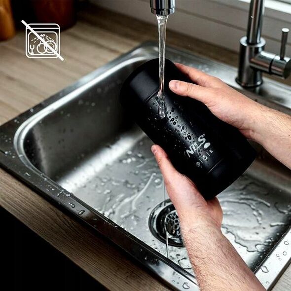 Θερμός φαγητού 1000ML μαύρο Nils Extreme