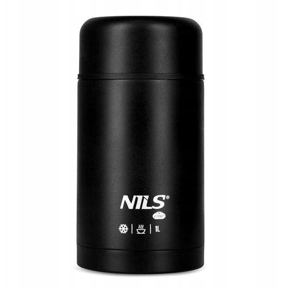 Θερμός φαγητού 1000ML μαύρο Nils Extreme