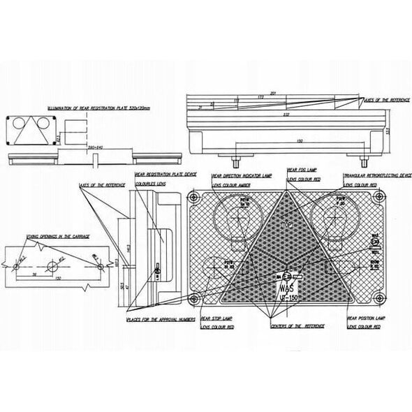 Πολυλειτουργικό πίσω αριστερό φως 114 W21L