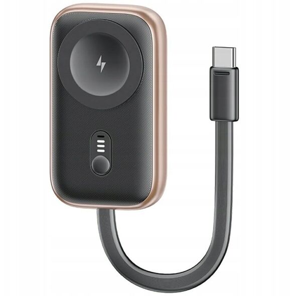 Επαγωγικός φορτιστής για Apple Watch Usams CD245 2-σε-1 με powerbank 1200mAh + καλώδιο USB-C tarnish