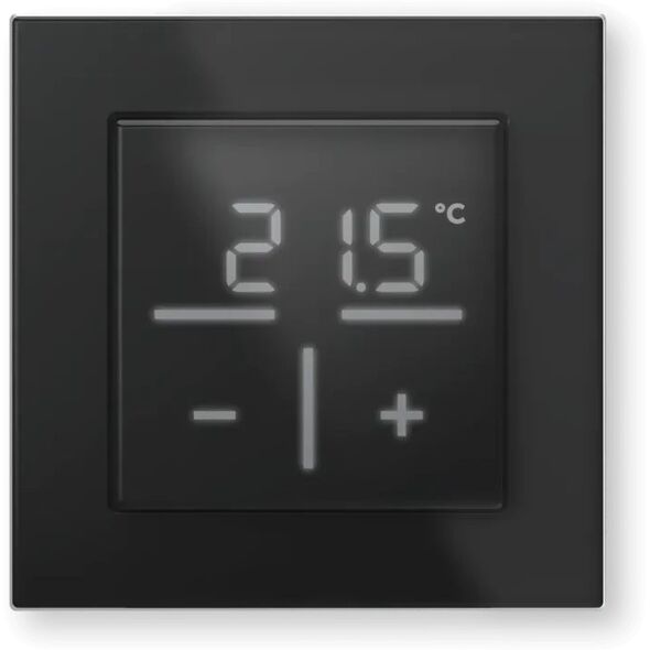 Θερμοστάτης τοίχου από γυαλί Homematic IP, μαύρος