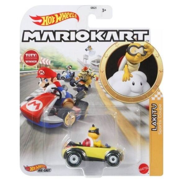 Hot Wheels Pojazd podstawowy Mario Kart Lakitu