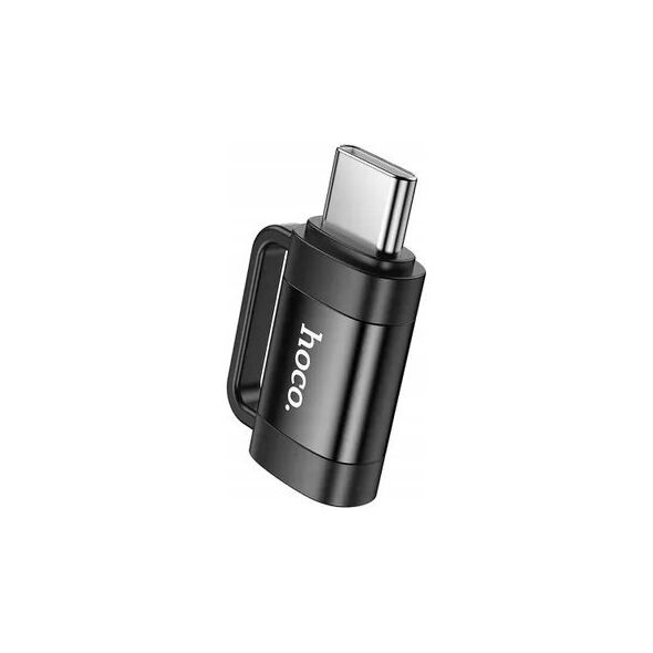 Adapter USB Hoco HOCO adapter OTG Typ C (męski) do Lightning (żeński) 3A UA31E czarny