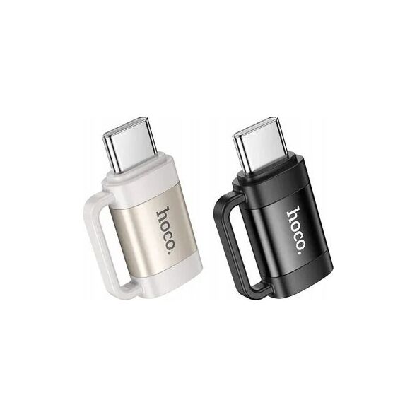 Adapter USB Hoco HOCO adapter OTG Typ C (męski) do Lightning (żeński) 3A UA31E czarny