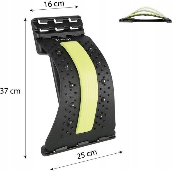 HMS PRP02 GREEN PRZYRZĄD DO ROZCIĄGANIA PLECÓW Z MAGNESAMI HMS