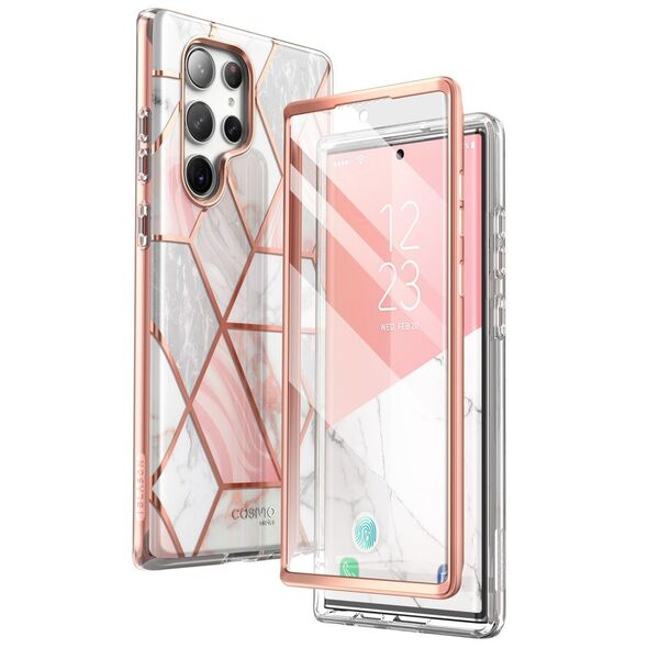 Etui Supcase Cosmo Samsung Galaxy S23 Ultra Marble Pink