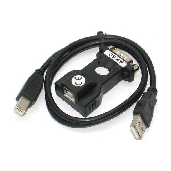 Adapter USB Apte USB - RS-232 Czarny  (2520-uniw)