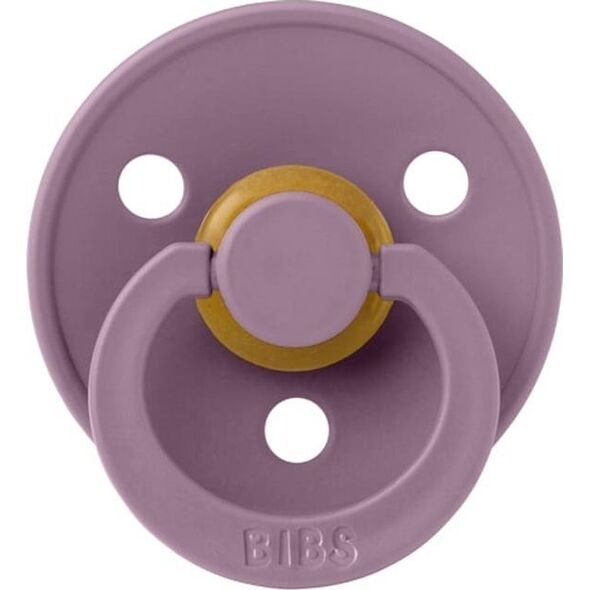 Bibs BIBS COLOUR 2-PACK FOSSIL GREY & MAUVE S Smoczek Uspokajający kauczuk Hevea