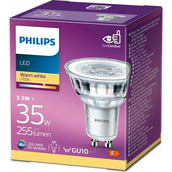 Philips Philips 8719514307780, 4.8 W, 50 W, GU10, 355 lm, 15000 h