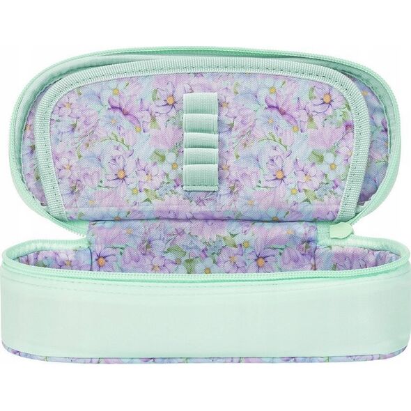 Piórnik Piórnik z klapk± Flowers zielony OXFORD