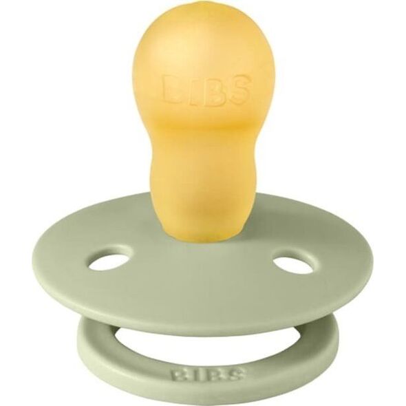 BIBS COLOUR 2-PACK IVORY & SAGE L Smoczek Uspokajający kauczuk Hevea