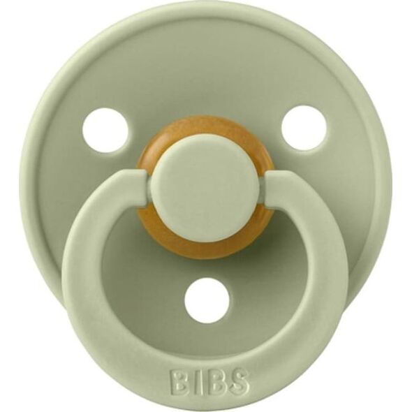 BIBS COLOUR 2-PACK IVORY & SAGE L Smoczek Uspokajający kauczuk Hevea