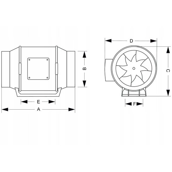 WENTYLATOR KANAŁOWY ARIL 125 ECO