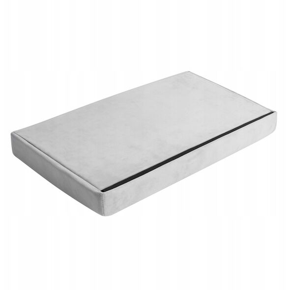 Pufa welurowa szara 60x30x30 cm Ruhhy 25994