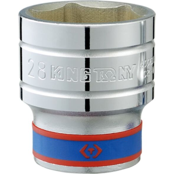 King Tony NASADKA KRÓTKA 1/2" 39mm x 48mm, 6-kąt. Cr-v King Tony