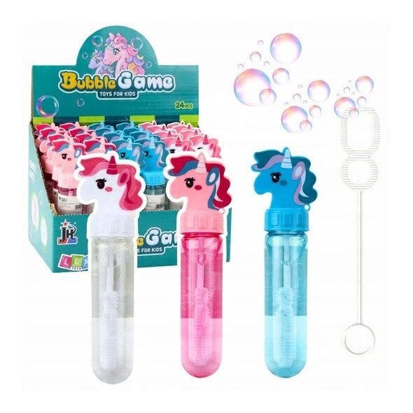 Bańki Mydlane Jednorożec 3 Otwory Do Baniek Mix Kolorów 30ml LEAN TOYS